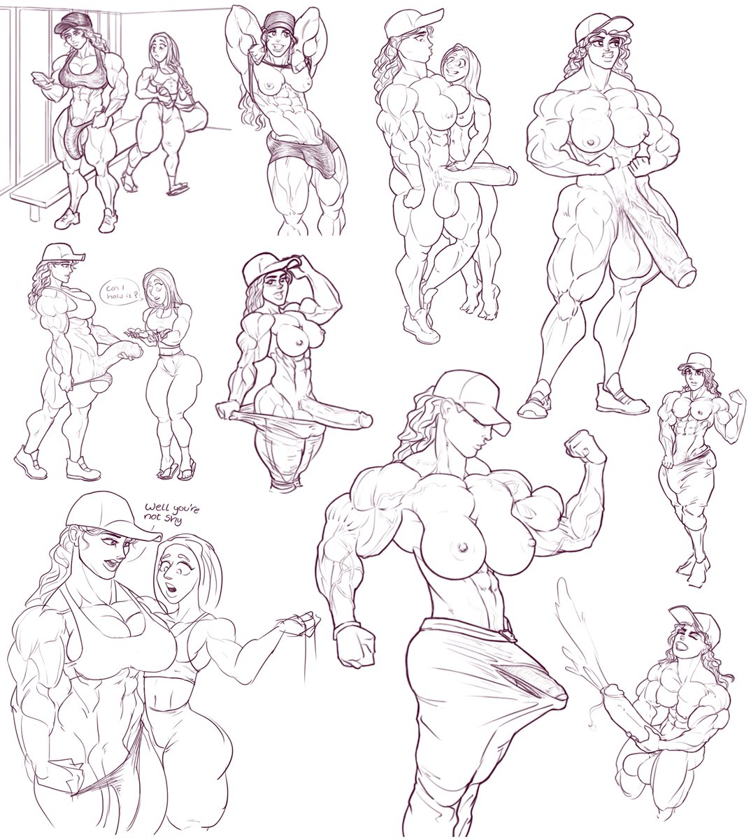 RookVault's tweet photo. Locker Room Encounter
2021 stream sketches https://t.co/IeoBAlrV4p