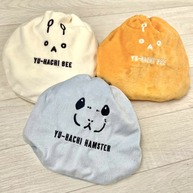 しまむら様 商品ご紹介⑤】 はちさんとハムちゃんの巾着🐝🐹 大きさが