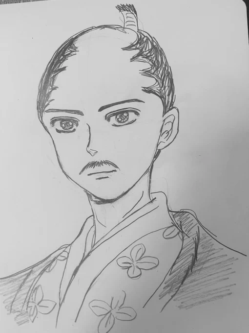おはようございます。明日は勤労感謝の日ですね。いつも働いてくれている自分にも感謝して良い休日になりますように。今日のイラストは『戦国のIloveyou』の秀勝さんの実のお父さん織田信長公。
#イラスト
#おは戦51122ns
#みんなで楽しむTwitter展覧会 