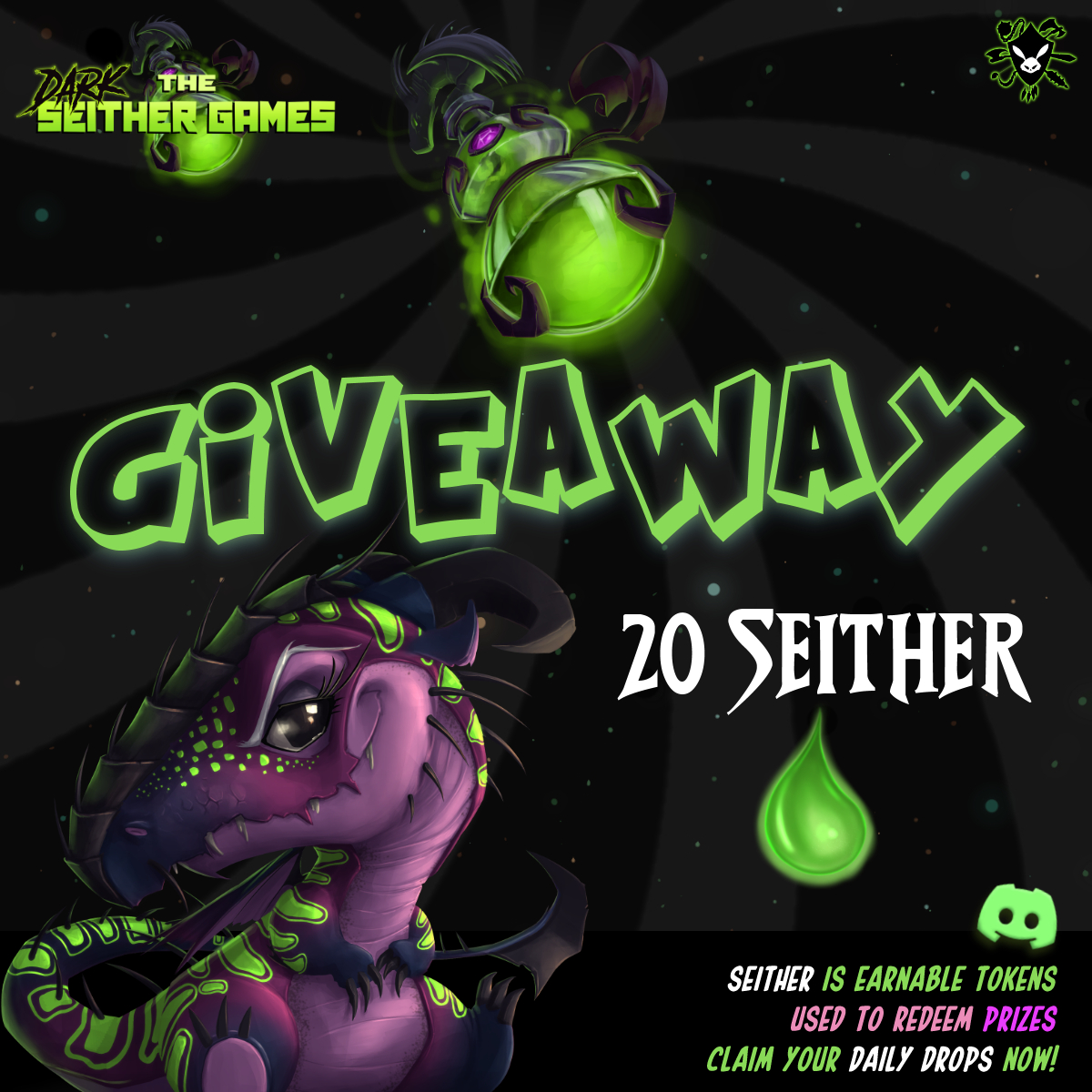 battlebunniesTM's tweet image. We're grateful for all of you here, let's give away some 𝔇𝔞𝔯𝔎 𝔰𝔢𝔦𝔱𝔥𝔢𝔯 💚

Join us at #TheRoundTable ⭕️

Give the Hosts a follow ♥️
@battlebunniesTM 
@DPS_Club54 
@NftLukeyG 

Like &amp;amp; Tag 3 ♥️

See ya there! #flufflefam 🥳❤️‍🔥🙏