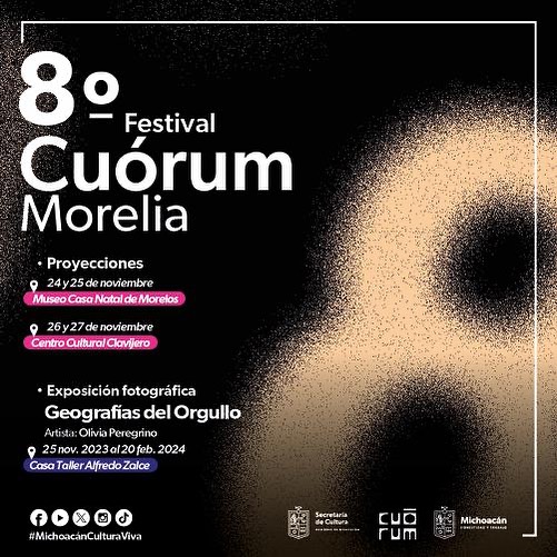 respondediver's tweet photo. 🌈 ¡Celebramos historias diversas en las sedes emblemáticas del 8° Festival de Cine sobre Diversidad Sexual y de Géneros "Cuórum Morelia A.C."! Desde el corazón del centro hasta el sur de la ciudad, conectamos a través del cine. ¡Fortalecemos alianzas! @FundacionCuorum
#cu8rum https://t.co/WjAsSO9aHB