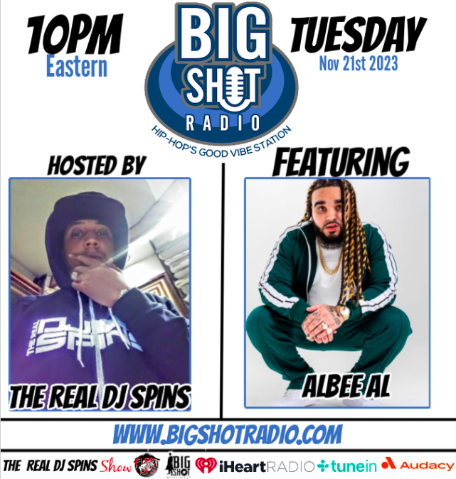 therealdjspins's tweet photo. I'm Live Right Now On @bigshotradio Featuring The Top 10 At 10 Countdown, My Interview With @AlbeeAL201 &amp; The Spins Monster Mix, Tune In Via @iHeartRadio #LiveRadio #Hiphop #HipHopMusic #Djspins #FleetDjs #DJ #Radio #AlBeeAl #IHeartRadio

Click Here: https://t.co/ogubT4MS4h https://t.co/iXvxMXY1cq