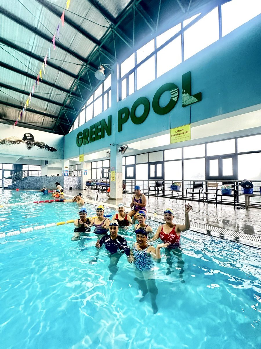 beboi_greenpool's tweet photo. Green Pool - Hanoi's premier indoor swimming pool ! 🌊

🏊‍♂️ Splash into our year-round indoor pool.
👨‍🏫 Personalized coaching for a perfect swim.
🌡️ Enjoy a soothing swim, shielded from the weather.
🌟 Exclusive membership perks await!

#GreenPool #SwimInHanoi #WellnessOasis https://t.co/qh0sXd7643