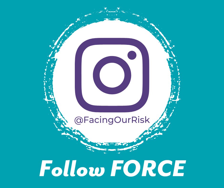 We're on #Instagram! Go to @ facingourrisk to connect with FORCE, get updates about hereditary breast, ovarian and related cancers and to connect with others in the hereditary cancer community! ow.ly/ZrsL50O2LlF #FacingOurRisk #hereditarycancer