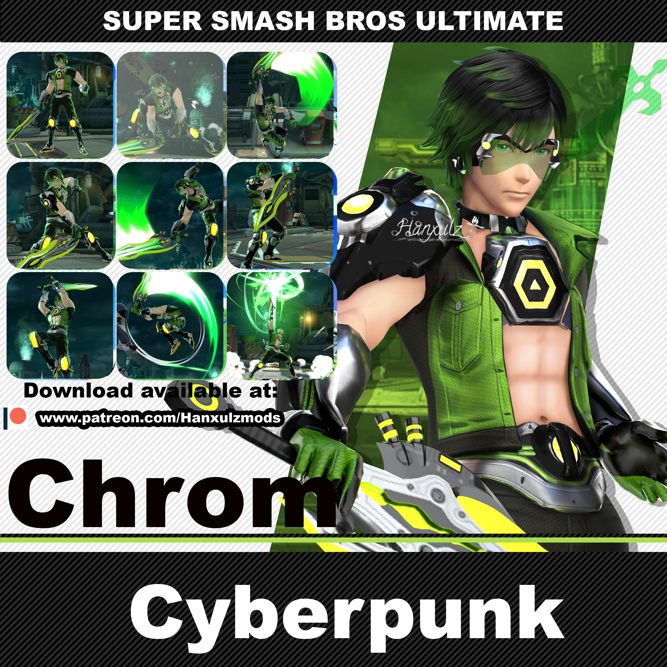 Cyberpunk Cloud V2 [Super Smash Bros. Ultimate] [Mods]