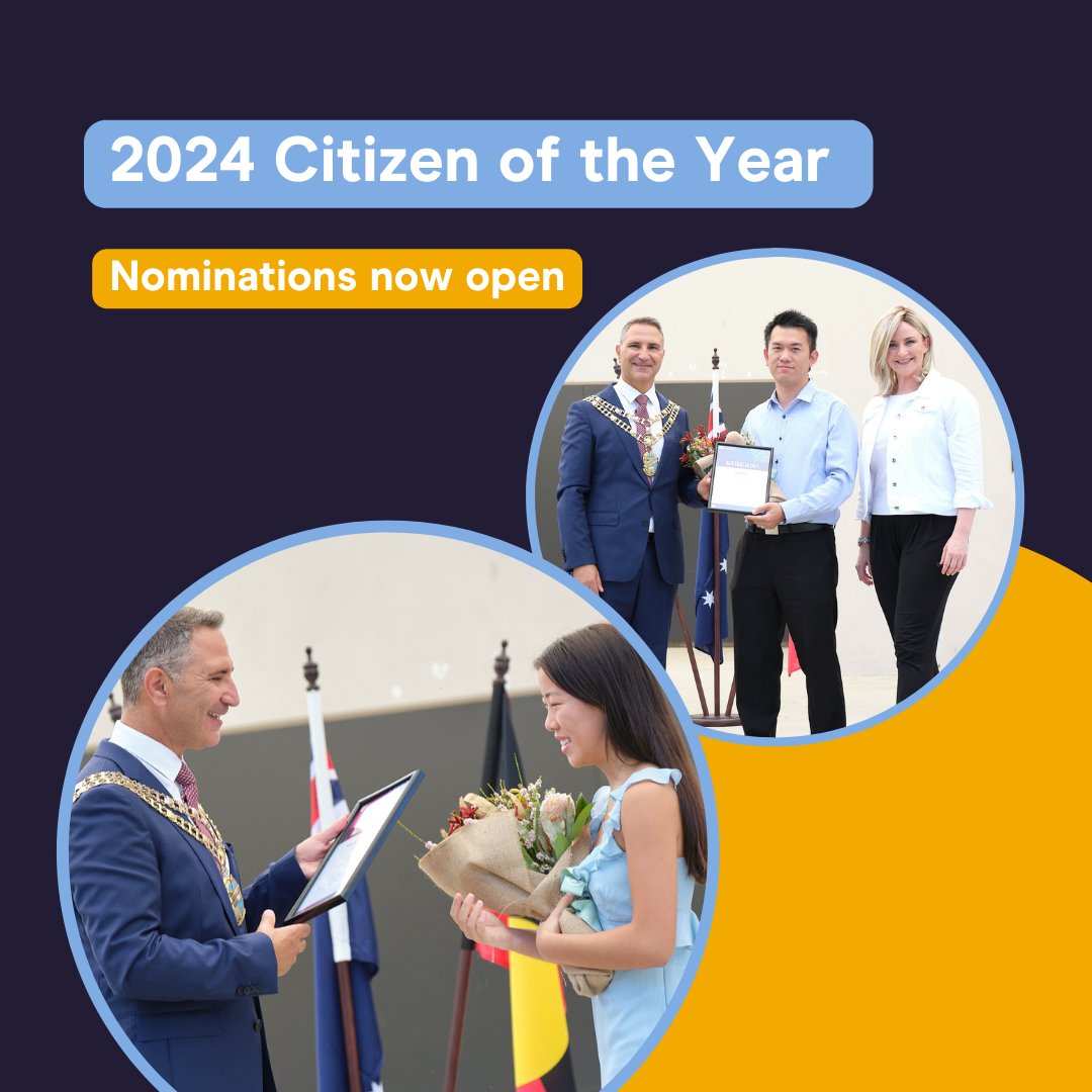 BurwoodCouncil's tweet photo. Nominations are now open for Burwood Citizen of the Year! 

It's time to shine a spotlight on the unsung heroes, the quiet achievers, and those who've made a positive impact in our community. 👏

Nomination deadline: Wednesday 10 January 2024 at 5:00 pm.

https://t.co/V2x9uOk1QA https://t.co/m5lydC8Bju