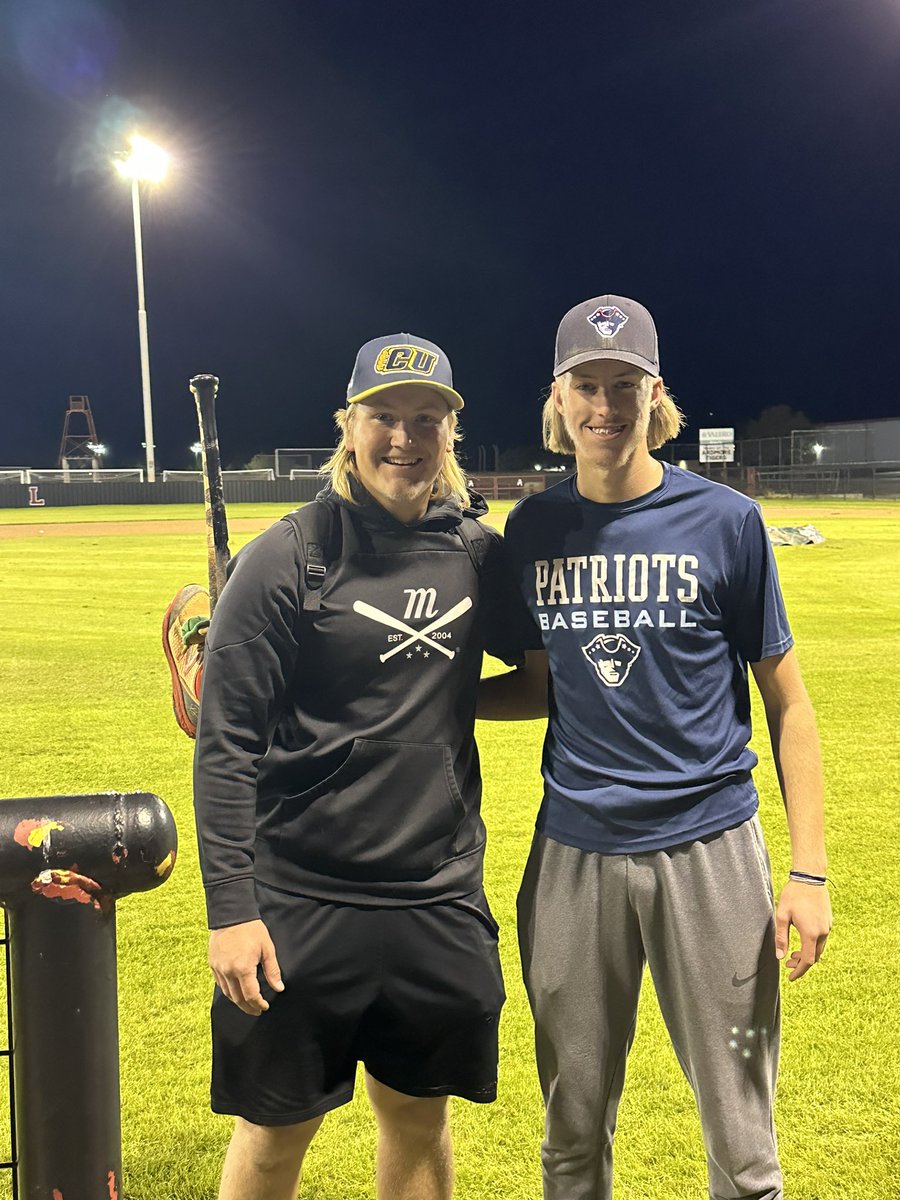 Players home for the holidays  putting work in ! Gotta love it.  <a href="/carolinaubase/">CU Baseball</a> @CoachK_BBC_PATS