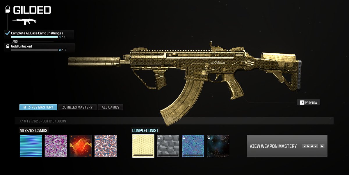 PrayEmote's tweet photo. @charlieINTEL can anyone tell me what the Gilded challenge is for the MTZ 762? 😅 https://t.co/DkyOHIvxS7