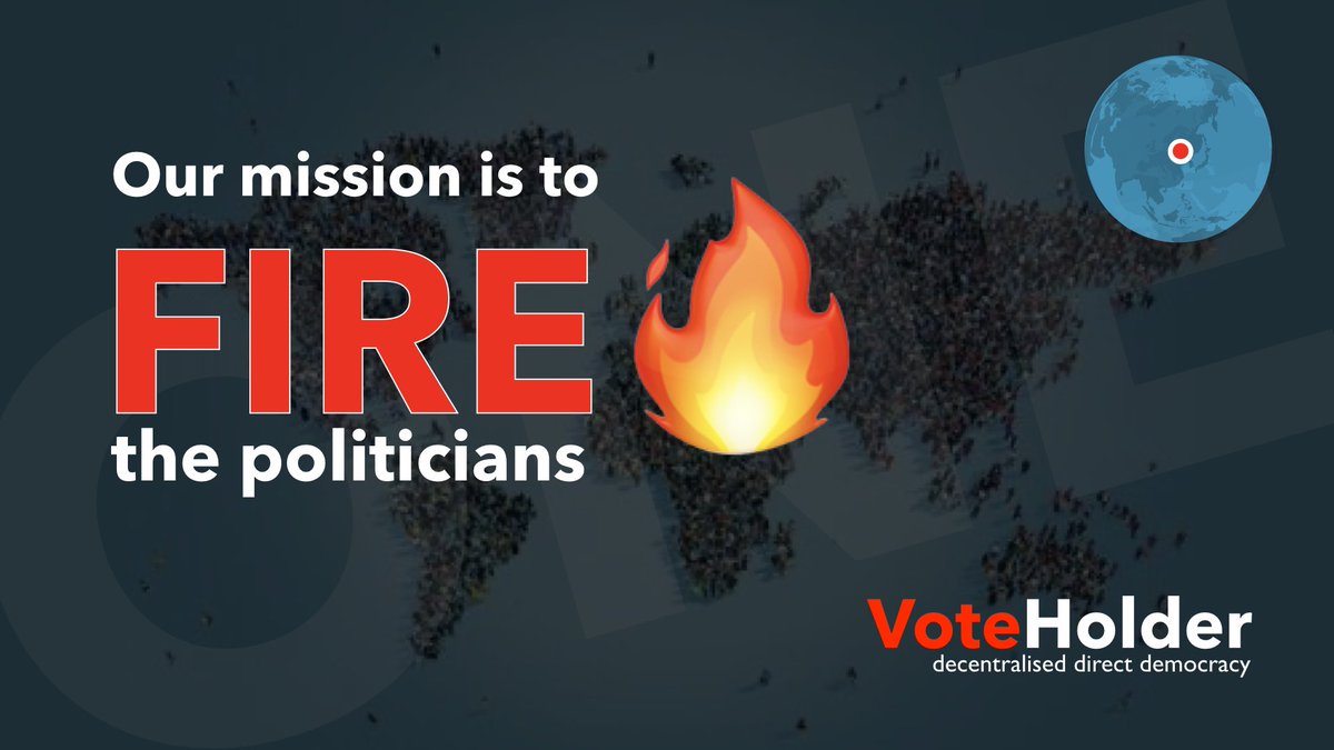 voteholder's tweet image. Today we put the world’s politicians on Performance Management!

One month to present a credible plan uniting humanity towards sustainable prosperity on an equal footing for future generations. Fail=Game Over.♟️

Our children are running out of time.❤️☀️ 

#VoteDifferent ✅