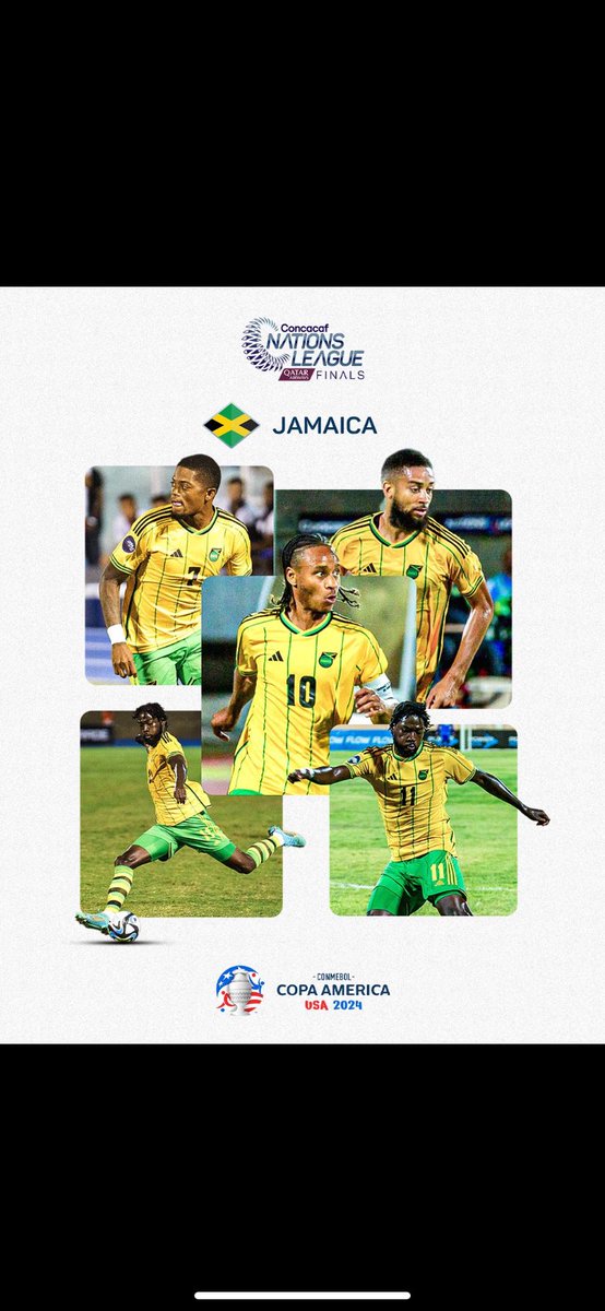 JAMAICA KOMNIR Á COPA AMERICA 2024 OG UNDANÚRSLIT Í ÞJÓÐARDEILDINNI EFTIR STURLAÐAN 3-2 SIGUR Á KANADA Á ÚTIVELLI !! 🇯🇲

Pabbi fyrstur allra Íslendinga og sá eini (í karlabolta) til að komast á:
EM 🇮🇸
HM 🇮🇸
Og núna Copa America🇯🇲

#reggaeboyz
