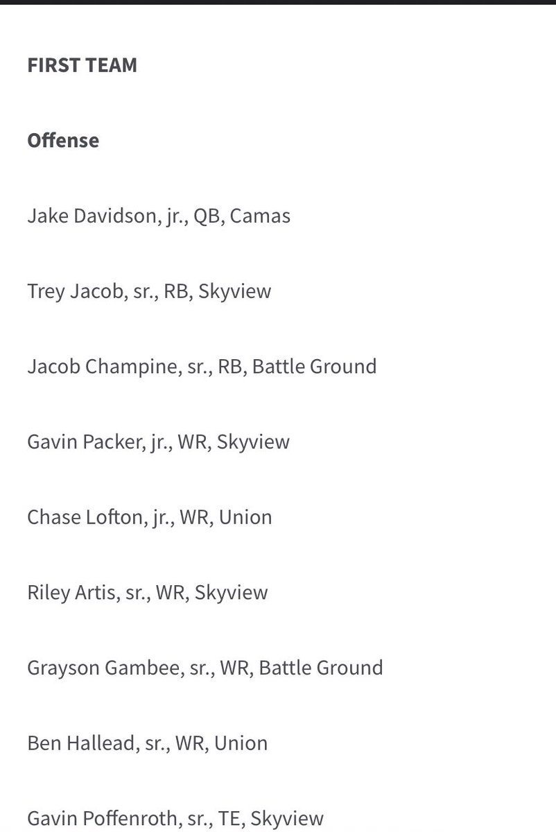 Grateful to be named first team WR
@B12PFootball @BrandonHuffman @gnduff @CoachManningWOU @FrankPacoRojas1 @Adam_Pilapil @CoachRipken @JordanJ_ @RylandSpencer @CoachLeachWSU @CoachBestEWU @CoachHowe #AllLeague