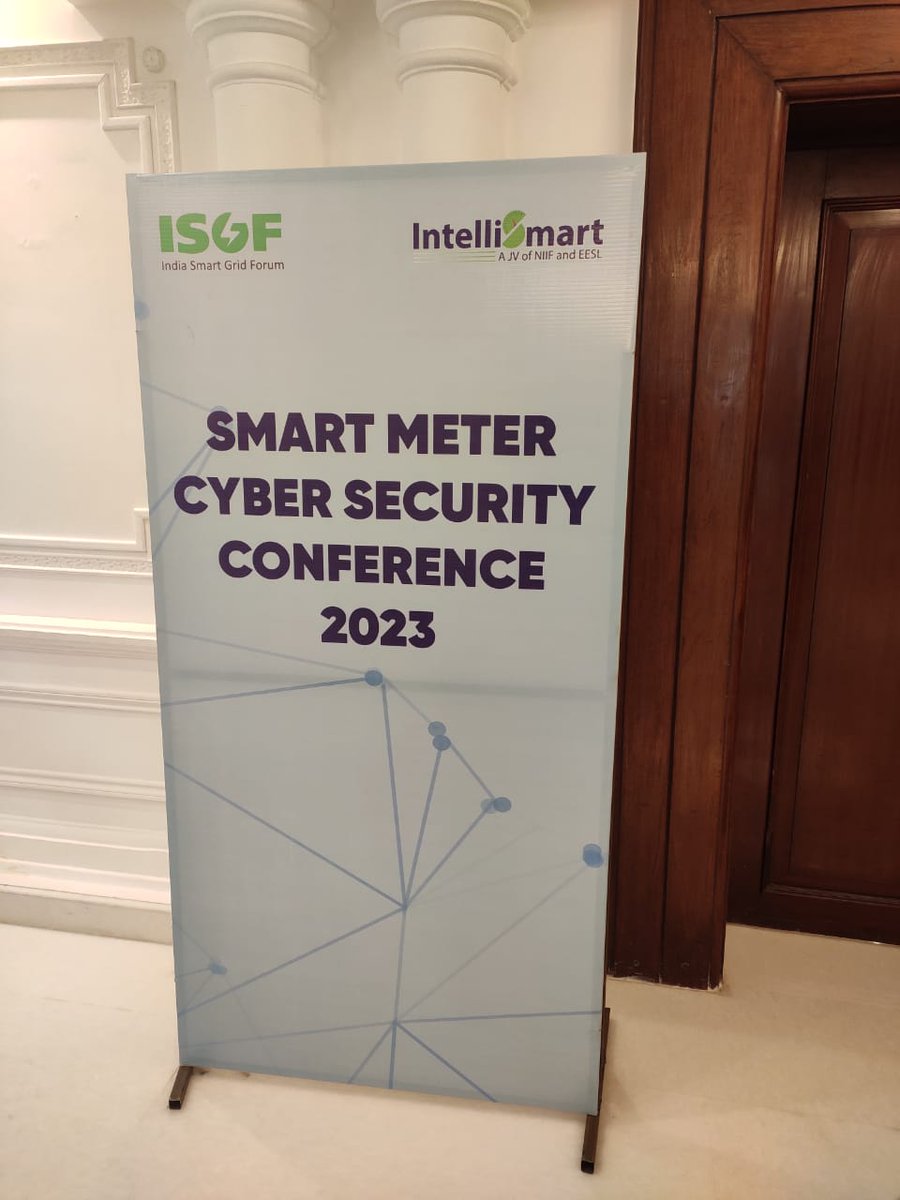 Intelli_Smart's tweet photo. We are all set to begin the Smart Meter Cyber Security Conference 2023!

Follow this space for more updates!

#cybersecurity #cyberawareness #smartmetering #powersector https://t.co/iTfYiIrovY