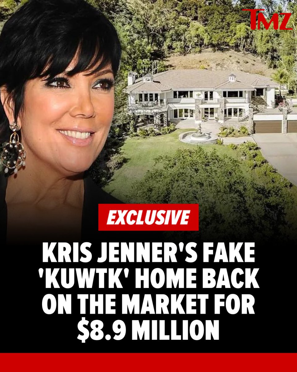 The house Kris Jenner pretended to live at on "Keeping Up With the Kardashians" is back on the market.

Exclusive details here: tmz.me/e4s0T1y