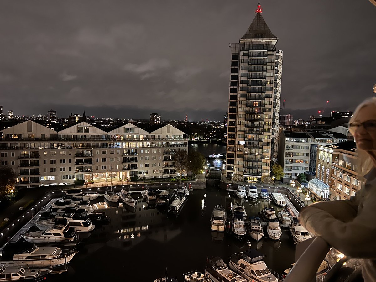 TheSusanGeorge's tweet photo. Just arrived in the big #city few days to prepare before #lastinglife #thanksgiving #dinner #london #chelsea #harbour #lights great to be back #favorite #hotel 🌟 https://t.co/KfP2I793bm