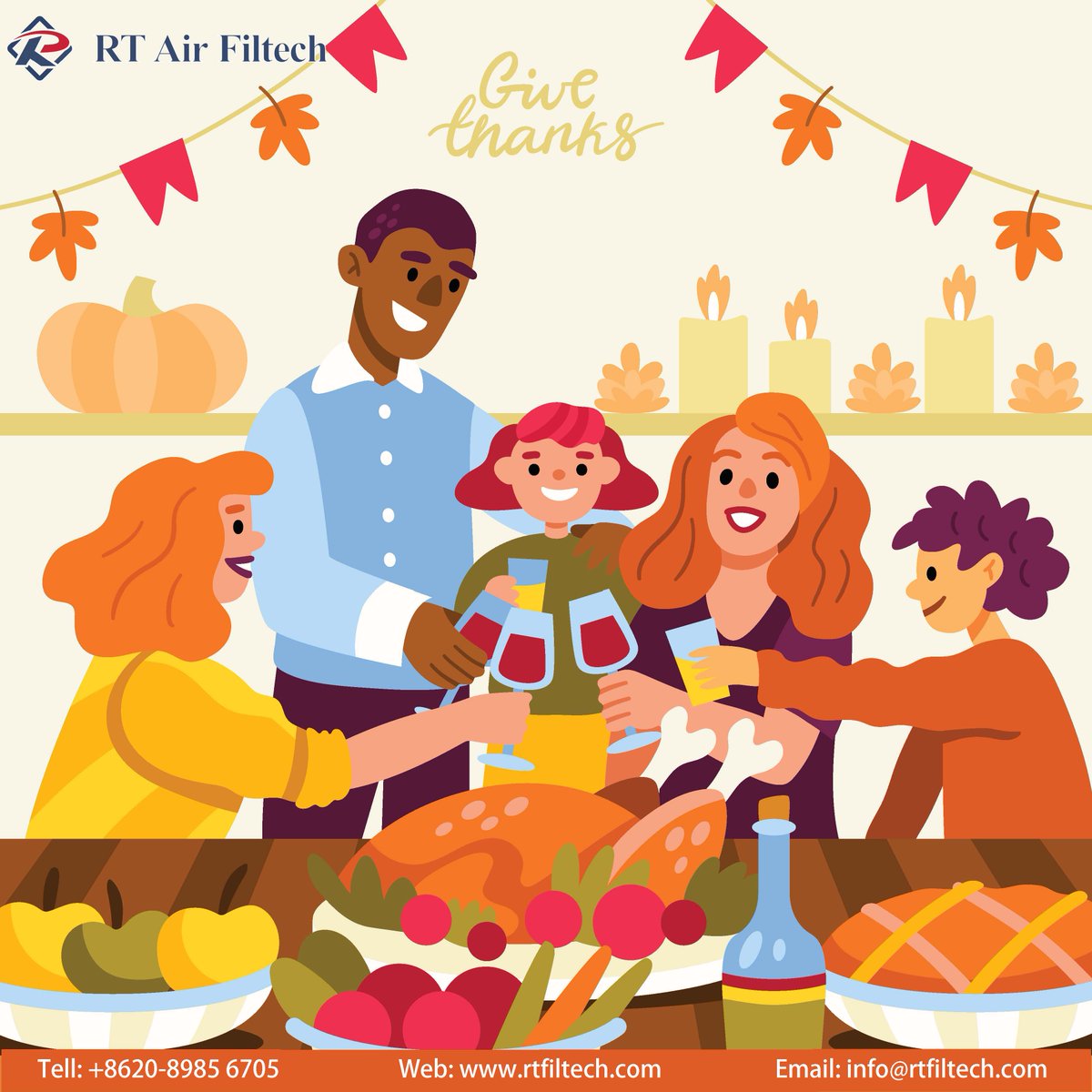 FiltechRt's tweet image. I hope your Thanksgiving is filled to the brim with gratitude, love, and happiness.
rtfiltech.com
#thanksgiving #rtairfiltech
