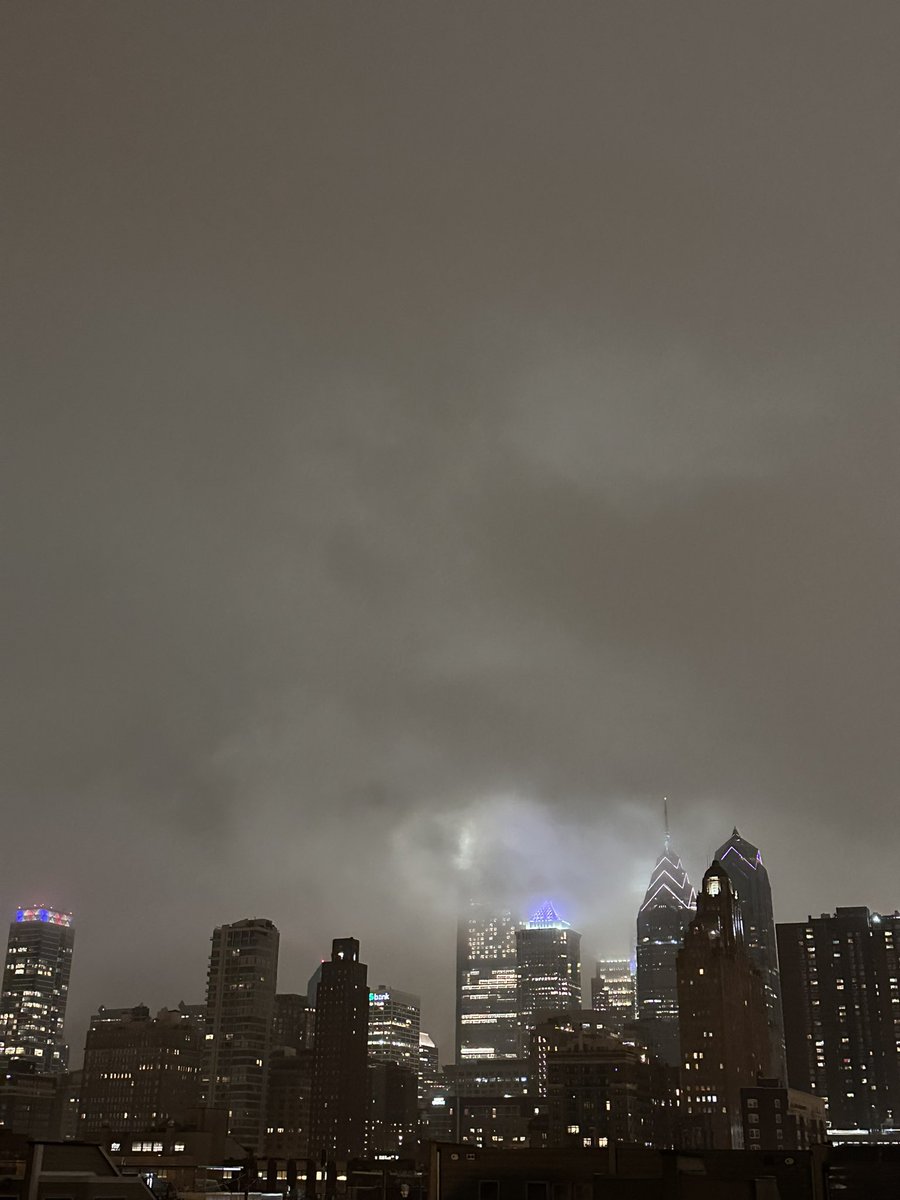 Philly giving Gotham city vibes tonight