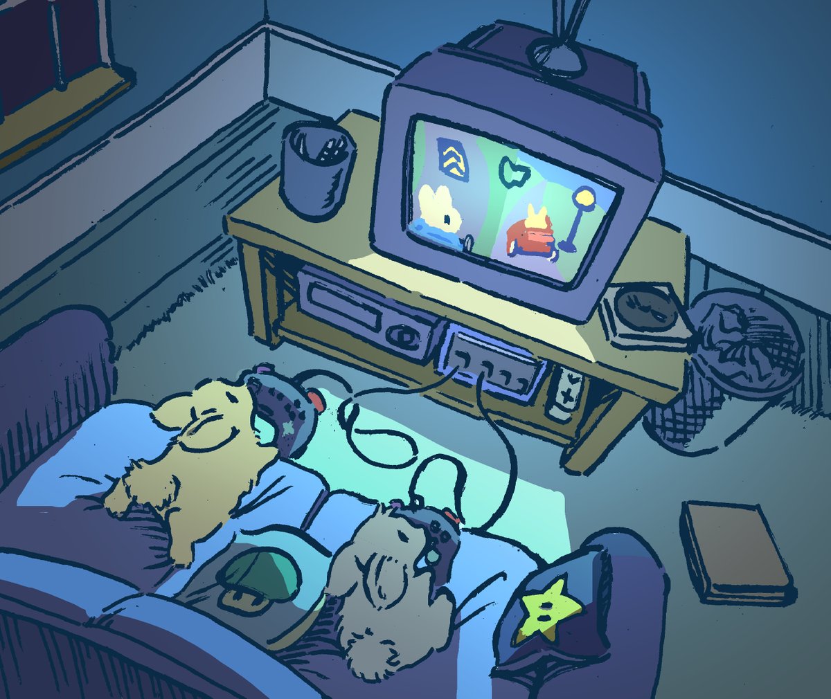 willquinnart's tweet photo. Daily bunny no.2314 staying up late https://t.co/FmkNaMhhUc