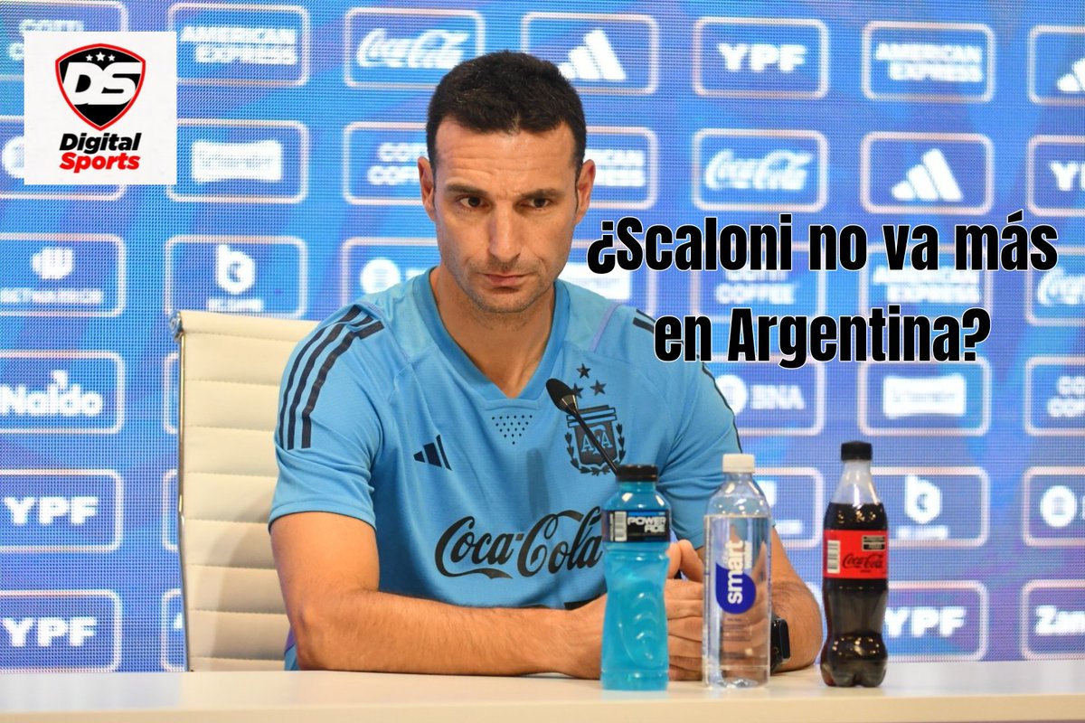 digitalsportsec's tweet photo. 🚨🤯🇦🇷⚽️  ¿Scaloni no va más en Argentina? 

"Necesito pensar que voy ahacer. 
No es un adiós ni otra cosa pero necesito pensar porque la vara está muy alta y está complicado seguir y está complicado seguir ganando. Estos chicos lo ponen difícil, entonces toca pensar este tiempo, https://t.co/UvS8SZwxZQ
