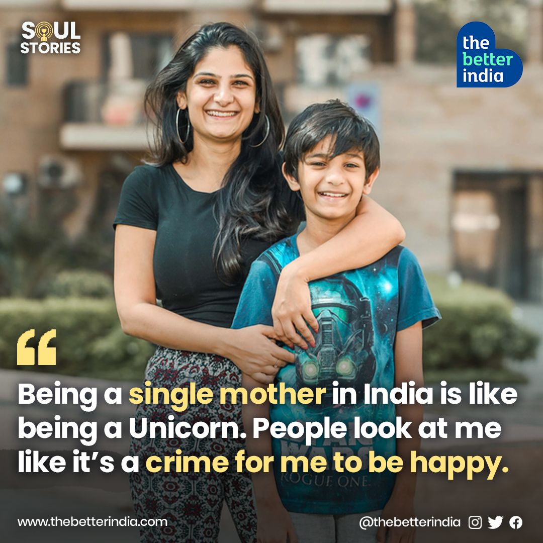 'Being a single mother in India is like being a mythical creature, or so I’ve come to realise. 

#SingleParent #BreakingSocietalNorms #ParentingJourney #MomGuilt  #SupportSystem #EmbracingComplexities