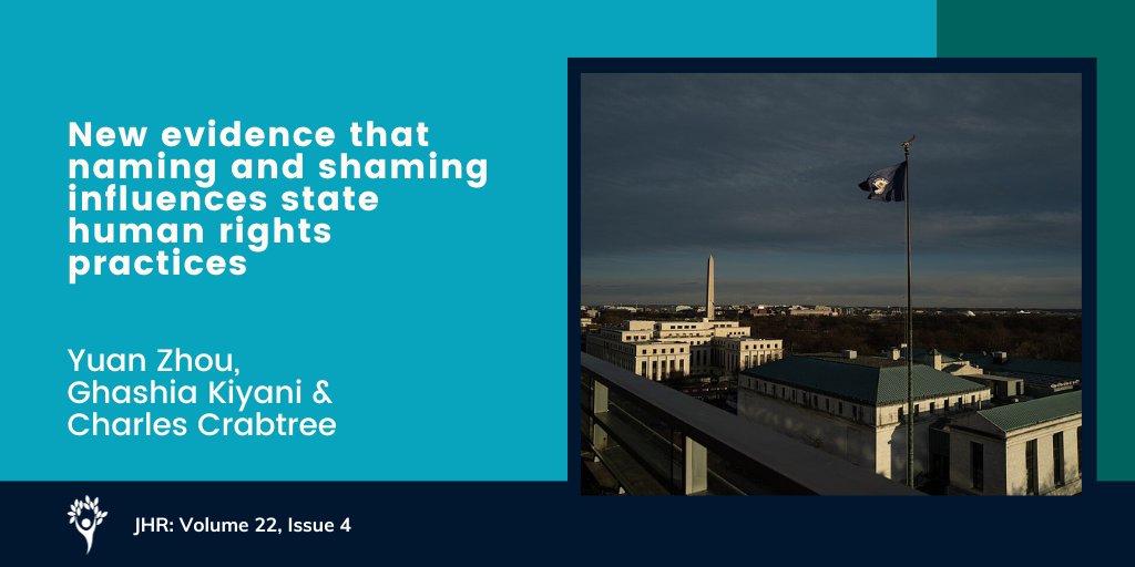 Journal of Human Rights (@jofhumanrights) on Twitter photo To what extent does naming and shaming influence state respect for human rights? Zhou, Kiyani and Crabtree find that <a href="/StateDept/">Department of State</a> statements affect regime behavior more than those of <a href="/amnesty/">Amnesty International</a> doi.org/10.1080/147548… <a href="/Rout_PoliticsIR/">Routledge Politics, IR & Area Studies</a> <a href="/tandfonline/">Taylor & Francis Research Insights</a> To what extent does naming and shaming influence state respect for human rights? Zhou, Kiyani and Crabtree find that <a href="/StateDept/">Department of State</a> statements affect regime behavior more than those of <a href="/amnesty/">Amnesty International</a> doi.org/10.1080/147548… <a href="/Rout_PoliticsIR/">Routledge Politics, IR & Area Studies</a> <a href="/tandfonline/">Taylor & Francis Research Insights</a>