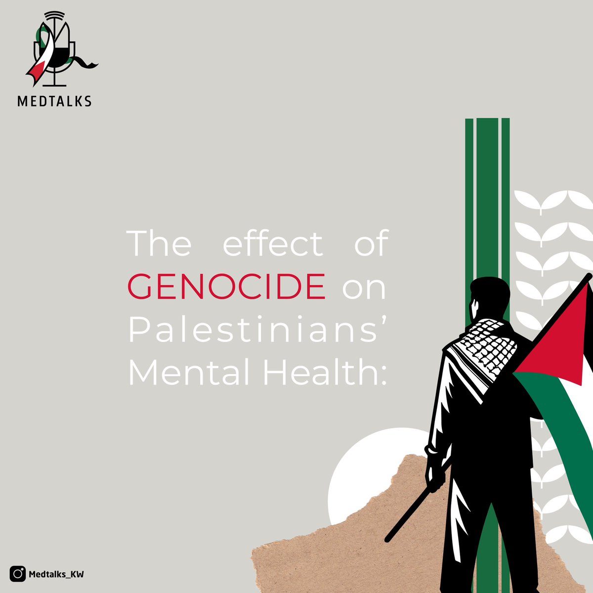 medtalks_kw's tweet photo. LETS TALK ABOUT 

The effect of #genocide on Palestines' #mentalhealth 🇵🇸

خنتكلم عن آثر الإبادة الجماعية التي تحدث في فلسطين وتأثيرها على الصحة النفسية للشعب الفلسطيني 

— ثريد : https://t.co/Qg9Y7KUHVx