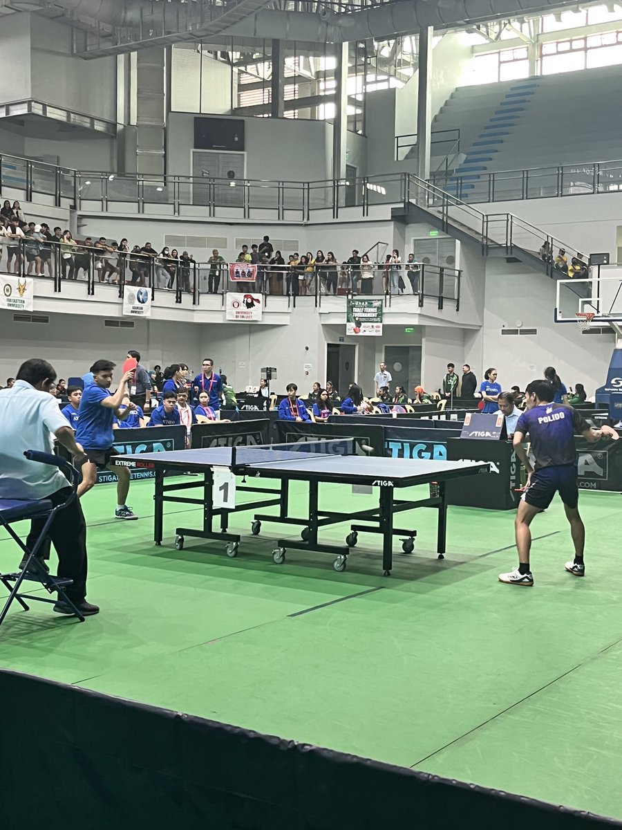Gab_TheGUIDON's tweet image. [Second Singles]

Ateneo’s Kong Cabrido stands opposite AdU’s John Polido in the second singles matchup of the day!

@TheGUIDONSports 
#UAAPTableTennis