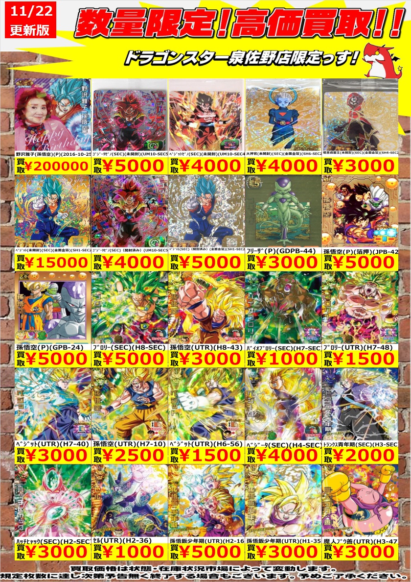 ドラゴンボールヒーローズ CPのみ1000枚セット ドラゴンボール