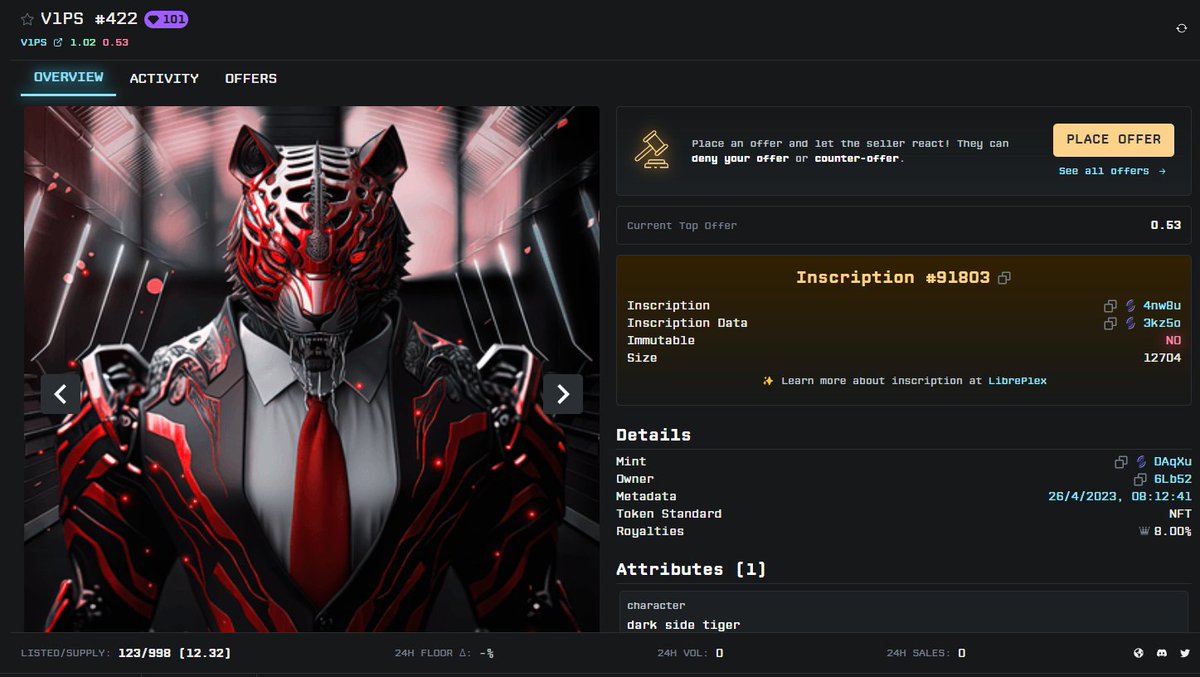 V1PS_NFTs's tweet image. V1PS on chain ♥ #Solscriptions #Sub100K 

Soon.