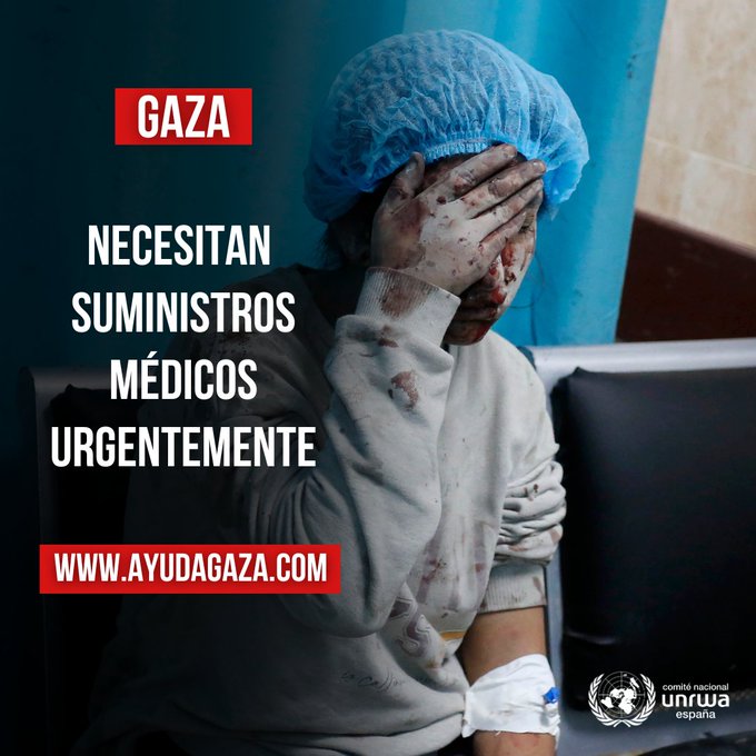 RojoRojitoVE's tweet photo. #22Nov #UNRWAes ¿Cómo es el sufrimiento de verte herida y aterrorizada en un hospital colapsado y sin medicamentos? ¿Cómo es?
Este es el sufrimiento de la población en #Gaza. Bajo asedio y bajo bombardeos.
#GenocidioEnGaza https://t.co/P8b2c5oBtX