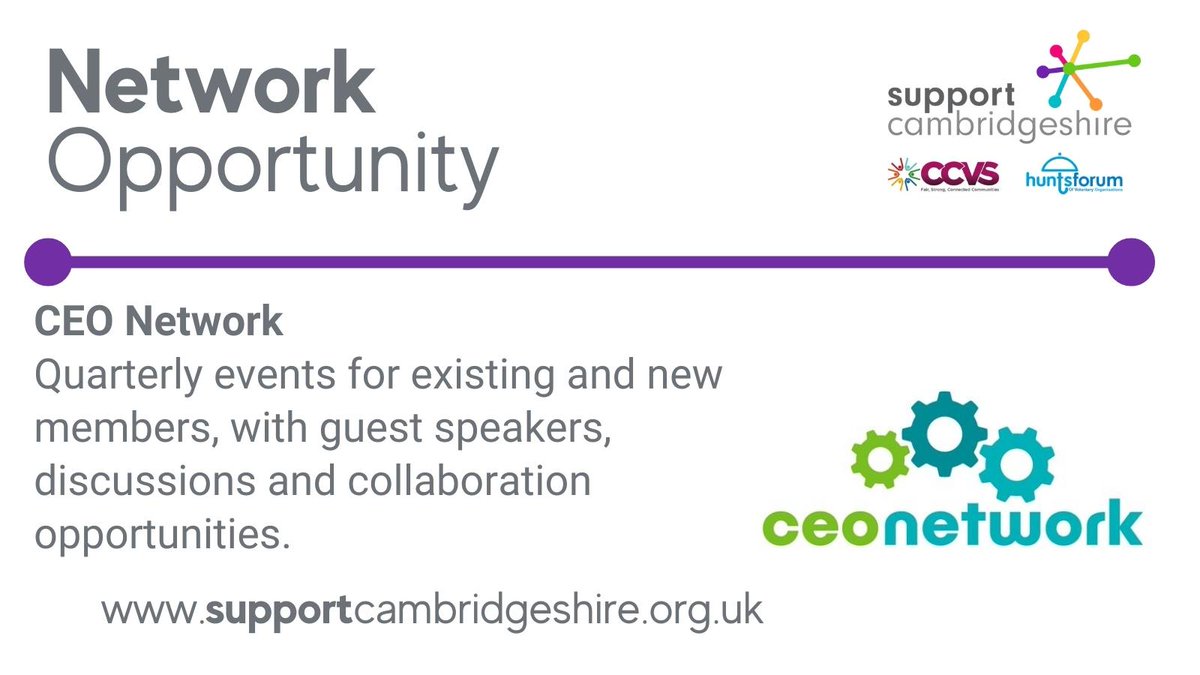 SupportCambs's tweet photo. Join the CEO Network on 30th Nov 2023, 13:30 - 16:00, aimed at nurturing VCSE sector leaders. Open to all Cambridgeshire and Peterborough VCSE CEOs.
To book, contact Debbie at debbie@huntsforum.org.uk. 📅
@PeterboroughCVS @CambridgeCVS
#CEONetwork https://t.co/ayZ2PNUj43