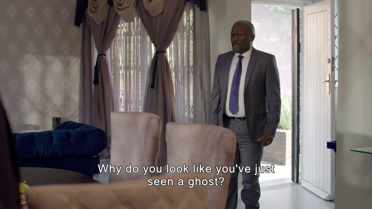 Tonight on #SkeemSaam Mr Kgomo is spooked by news of Celia coming back to Turf. @Official_SABC1