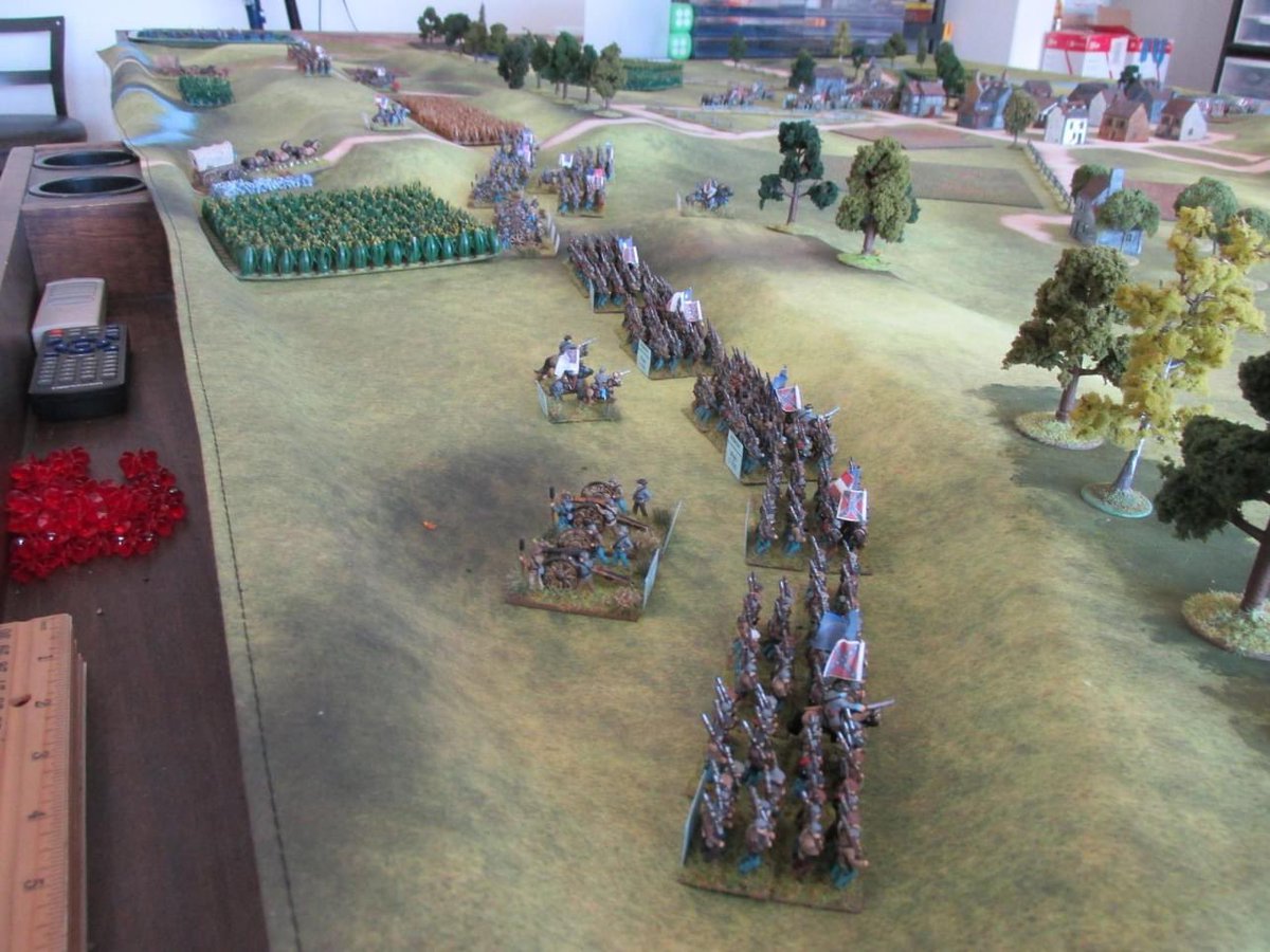 CigarBoxBattle's tweet photo. Gettysburg! Pics by Jeff Cohen. #gettysburg #cigarboxbattlemats #acw #johnnyreb #6mmacw #epicacw #warlordgamesblackpowder https://t.co/zgEgxvulfB