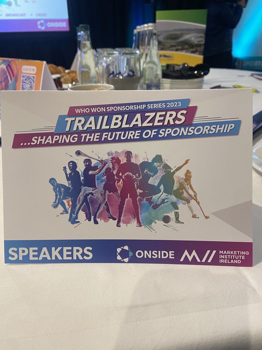 GillMadden3's tweet photo. Kicking off at Trailblazers ‘Who won sponsorship’ Series 2023 with ⁦@Onside_Spons⁩ ⁦@IrishMarketers⁩ https://t.co/D8uleEwKeY