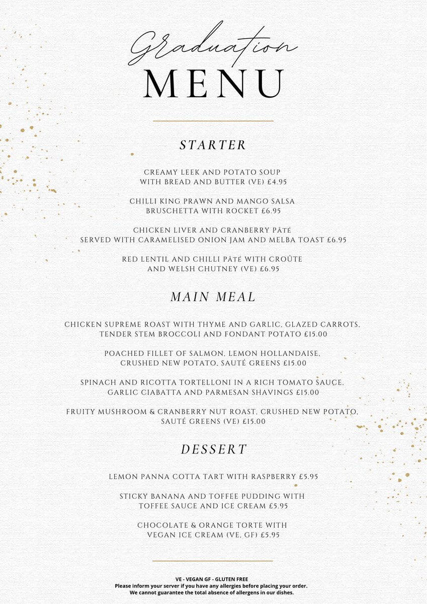 🎈🎓Come celebrate your Graduation in Restaurant 1884 overlooking The Menai Straits 🎉

Menu available lunch and dinner time on the 14th and 15th December 2023

🥂Book your table online today🥂

bangor.ac.uk/management_cen… 

#GraddioBangor
#BangorGrad
