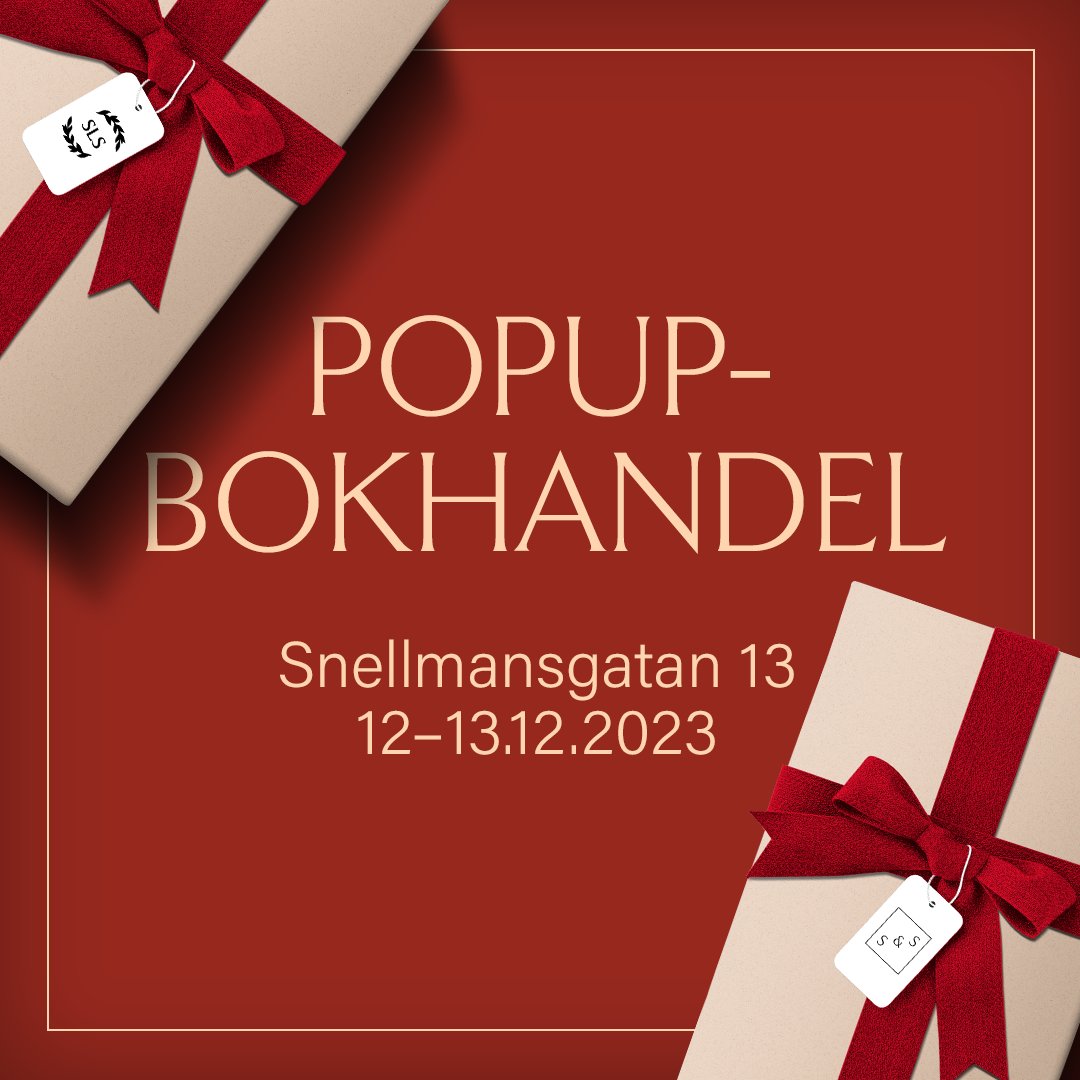 Välkomna till vår och @schildtssoders popup-julbokhandel 12–13.12! Vi bjuder på glögg, pepparkakor och julklappsfynd.
#slsfinland #slsutgivning
