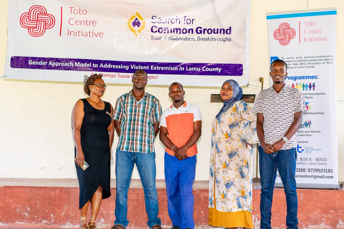 This is our #TechnicalTeam behind the successful implementation of our #Project on #GenderApproachModel to Countering Violent Extremism in @lamu_countyKE. #KwaPamojaTuzuieBalaa @SFCG_Kenya @andrewwachiras1 @suleaisha21