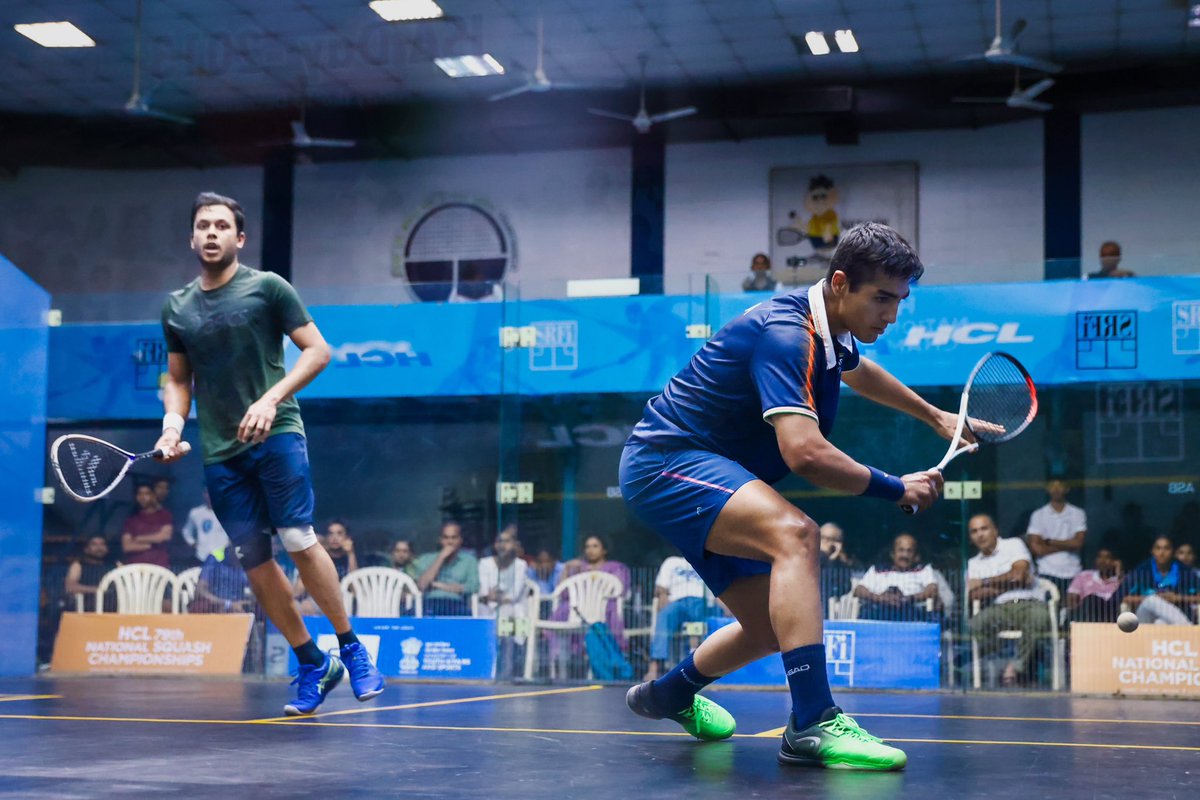 back at the National Championships in Chennai - an event very special to me, always love playing in my city. through to the semi finals tonight and looking forward to defending my title this week.