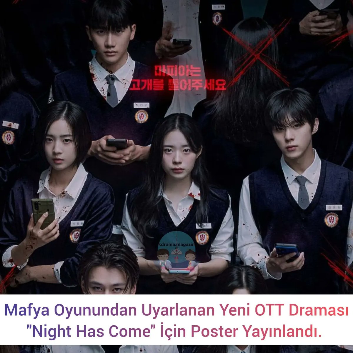 kdrama_magazin's tweet photo. Mafya Oyunundan Uyarlanan Yeni OTT Draması "#NightHasCome" İçin Poster Yayınlandı.
🗓4 Aralık'ta yayınlanacak dizi toplam 12 bölümden oluşuyor.
#NightHasFallen #LeeJaein #KimWooseok #ChoiYebin #ChaWoomin #AhnJiho #JeongSori https://t.co/v0RR0zrdyI