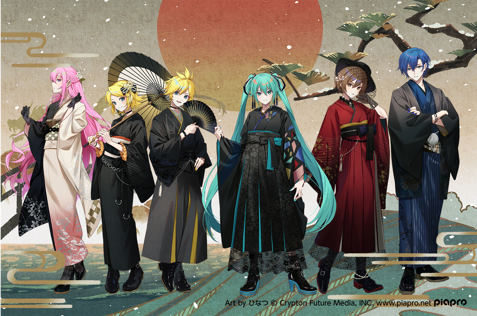 Hatsune Miku New Year Party 2018 Winter Ver. Clear File Set