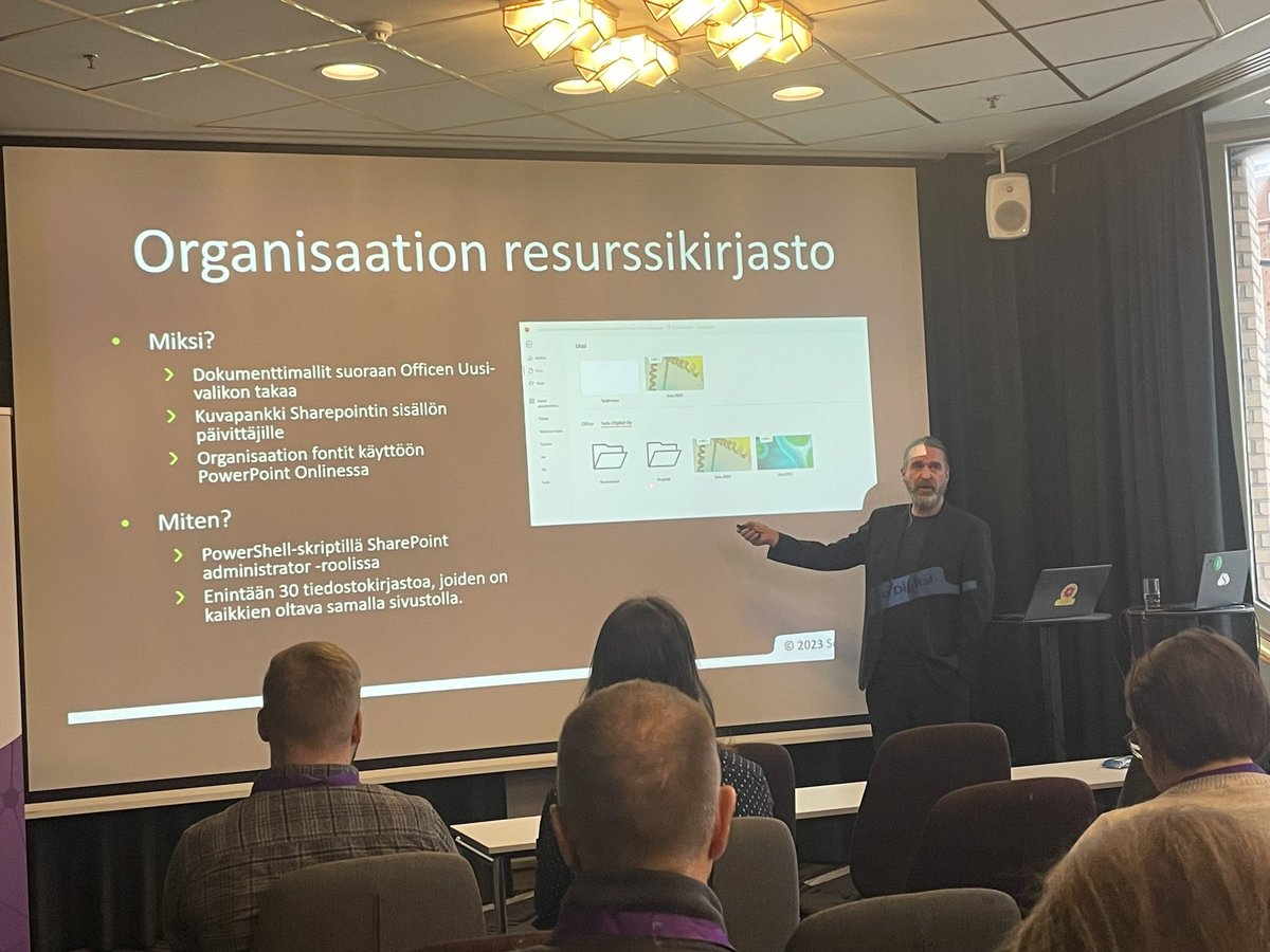 juhaant's tweet image. Onpa mukava kuulla tuoretta tarinaa asiakirjamalleista ja dokumenttien hallinnasta! Kertomassa @_henkka Solu Digitalista. #pphpr #SharePoint #ContentType @M365HPR
