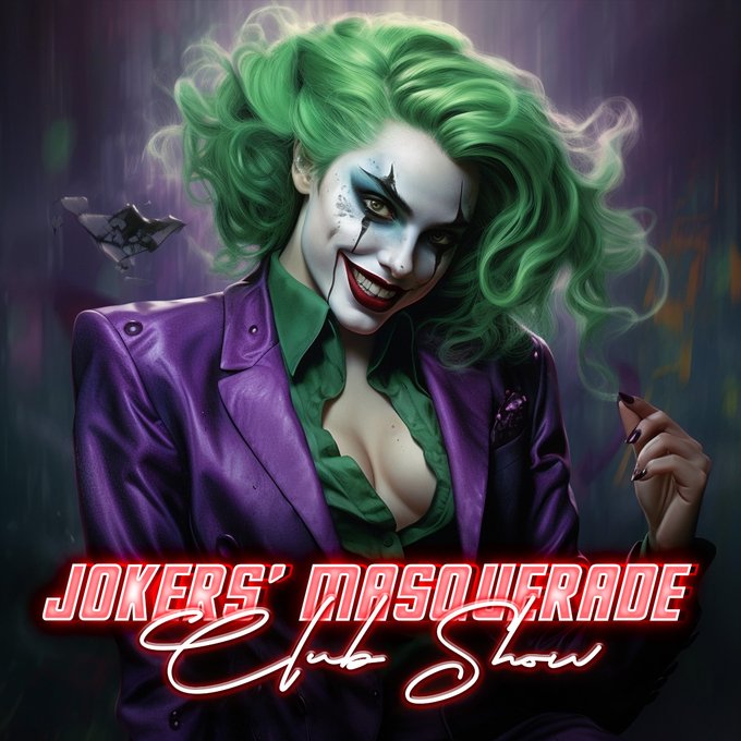 🎪Special Club Show 🎪 📍On MyFreeCams ⏰Saturday Nov 25 at 11:59pm CST  &spades;️🎭Jokers' Masquerade🎭&hearts;️ What if