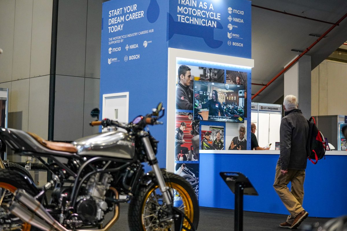 The Career Hub team @motorcyclelive have already spoken to many young people, and advised on career options & opportunities.  

Open until Sunday, visitors can speak with the @BikeJobs_uk team in Hall2.  Whether its a change of career direction, or an apprenticeship, we can help.