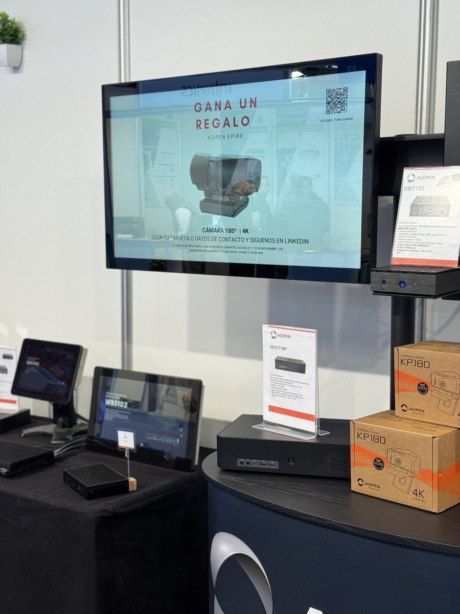 AOPENEurope's tweet image. We are here! Join us at booth 27 at BITAM® #Madrid. Stop by for a cup of coffee, meet our team, and discover our exciting range of products. We look forward to seeing you there!

#BITAM2023 #digitalsignage #AOPEN #EMEA