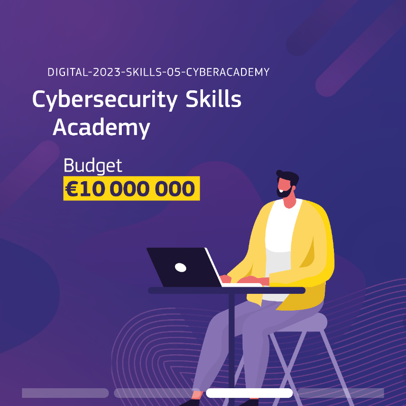 EU_HaDEA's tweet photo. 📢 The call for proposals under the #DigitalEUProgramme is still open!

💸 €42 million will be allocated to design and support:
🟣 Advanced #DigitalSkills
🟣 the Cybersecurity Skills Academy

🗓️ Deadline: 21 March 2024

Apply now! ⤵️