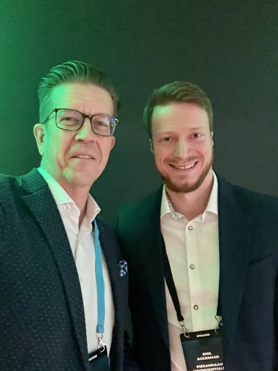 Mika Kaartinen (@mikakaartinen) on Twitter photo Vuoden 2023 Digijohtaja <a href="/ackermanemil/">Emil Ackerman</a> ja aavistuksen turhan innokas yleisön edustaja.
Onneksi olkoon! 🙌
<a href="/Pirha_fi/">Pirkanmaan hyvinvointialue</a>
#DigiSote2023 Vuoden 2023 Digijohtaja <a href="/ackermanemil/">Emil Ackerman</a> ja aavistuksen turhan innokas yleisön edustaja.
Onneksi olkoon! 🙌
<a href="/Pirha_fi/">Pirkanmaan hyvinvointialue</a>
#DigiSote2023