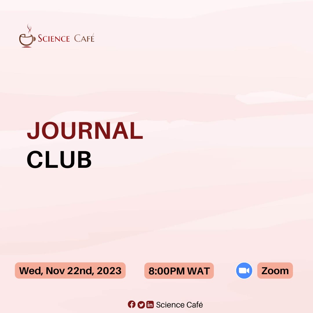 BiosphereAfrica's tweet image. Today...

Our journal club members will engage in intellectual sessions ranging across various topics.

#sciencecommunity #sciencepresentation #journalclub #sciencecafé