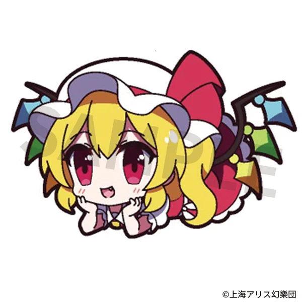 アキバホビー/株式会社イザナギ様より発売予定の新商品『東方project アクリルキーホルダー ゆるっととうほう 144 フランドール・スカーレット Ver.3』のイラストを担当させて頂きました。