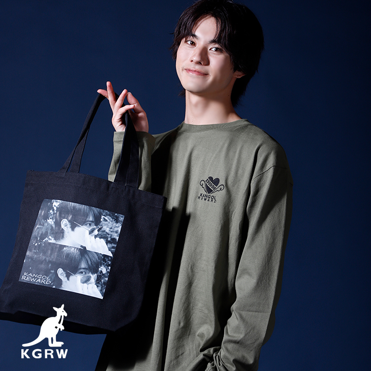 前田拳太郎 × KANGOL REWARDコラボ トートバッグ BLACK