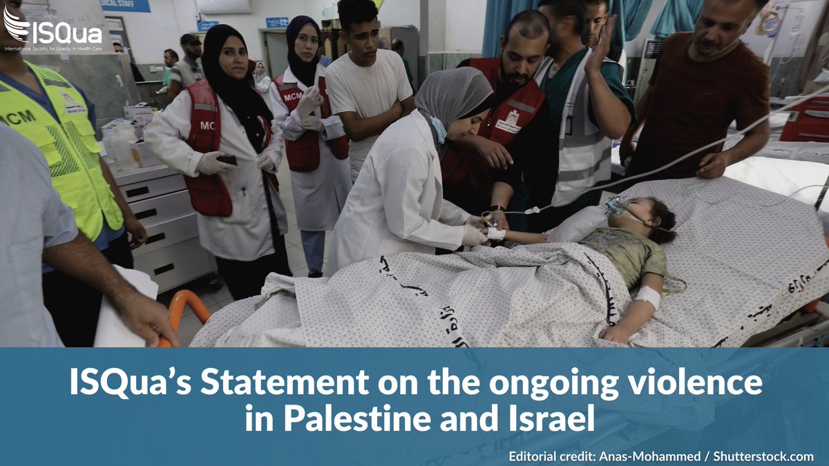 Standing in Solidarity: ISQua's heartfelt statement on the ongoing violence in Palestine and Israel. We share our empathy and call for peace and unity during these tough times. Read our message here - bit.ly/3R9z0ih