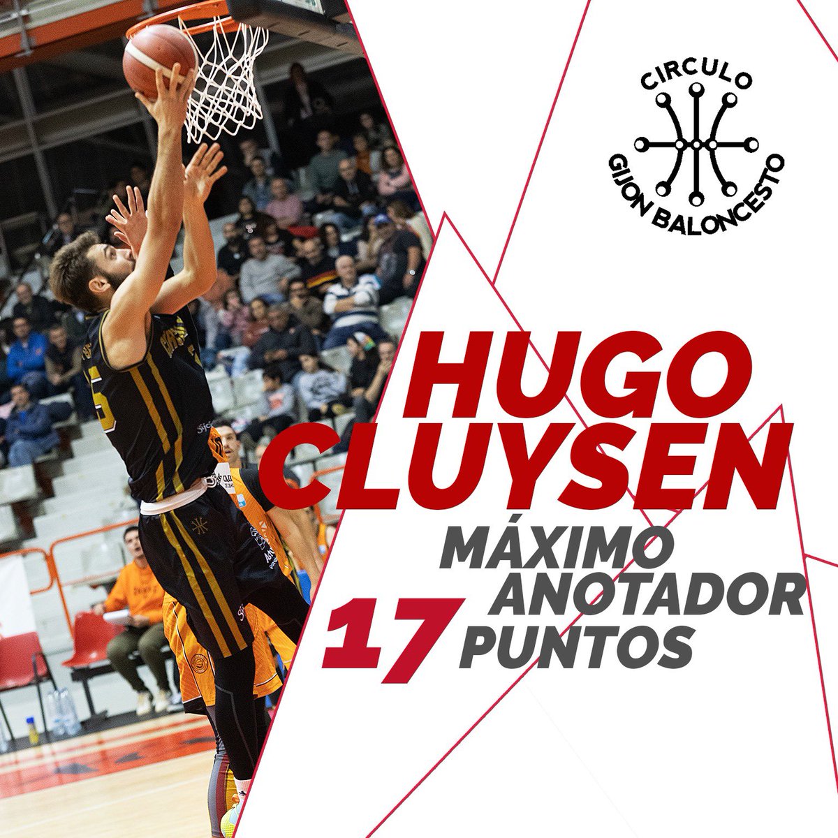 👉 Está semana nuestro máximo anotador fue…🥁

🔥HUGO CLUYSEN🔥

🏀 17 puntos

🎉¡Enhorabuena @hugo_cluysen a por la siguiente victoria! 💪

#somoscirculo #aceptamoseldesafio #únetealcírculo #ligaeba🏀 #quenotelocuenten #maximoanotador #xixon